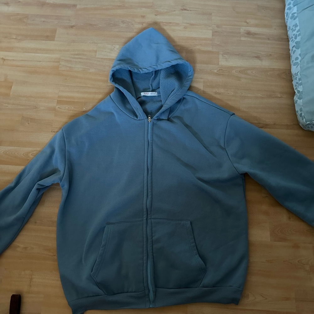 Medium blue zip up